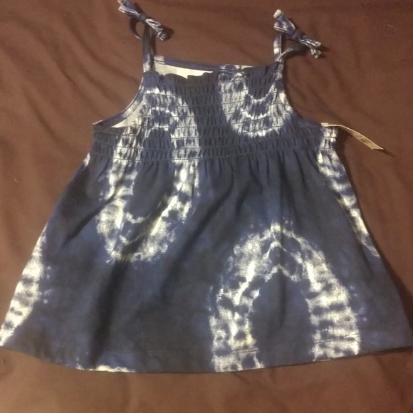 3T girls 2 pce Carter's short set, blue and white - Picture 2 of 5